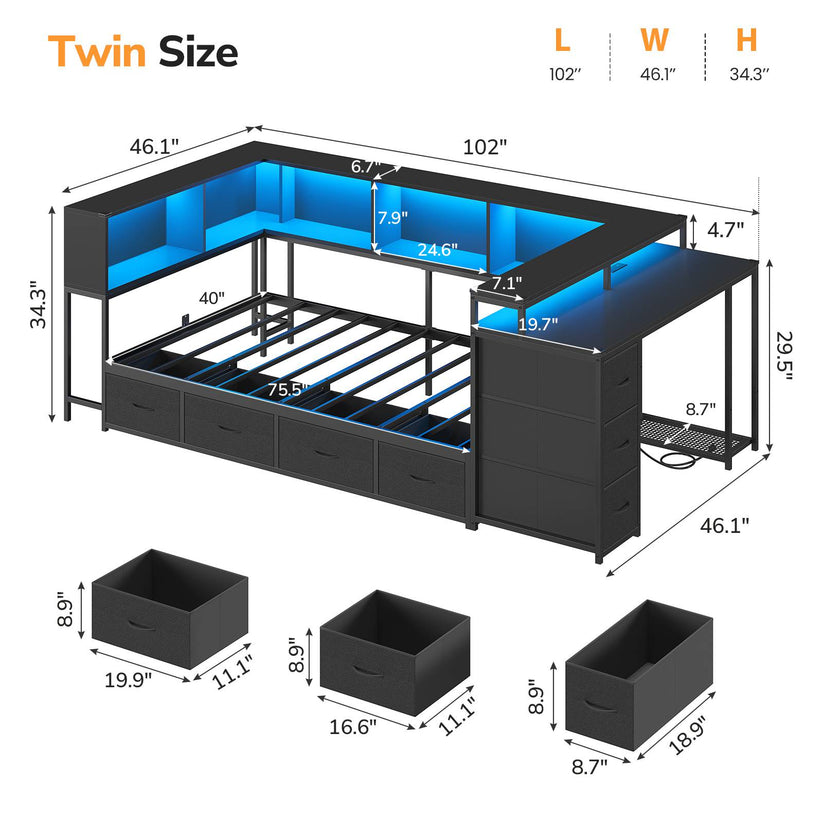 2 person desk